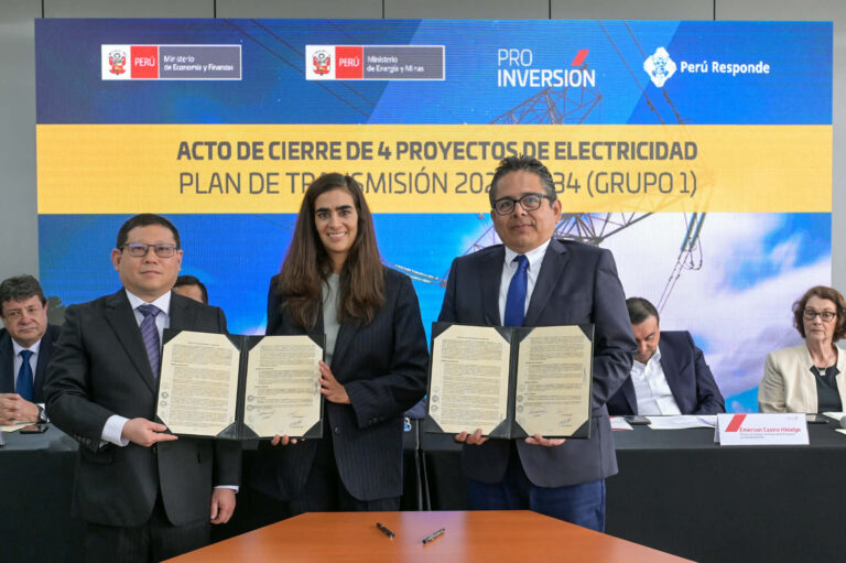 PROINVERSIÓN: se inicia ejecución de cuatro proyectos eléctricos en beneficio de 1,6 millones de peruanos